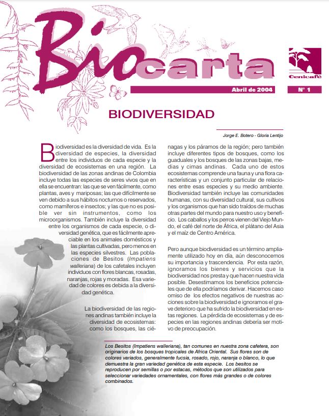 <p>Biocarta 001: Biodiversidad</p>
