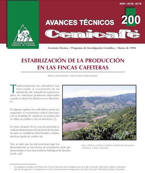 <p>(avt0200)Estabilización de la producción en las fincas cafeteras. (avt0200)</p> <p>(avt0200)Estabilización de la producción en las fincas cafeteras. (avt0200)</p>