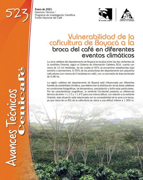 <p>(avt0523)Vulnerabilidad de la caficultura de Boyacá a la broca del café en diferentes eventos climáticos (avt0523)</p>