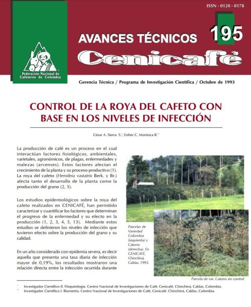 <p>(avt0195)Control de la roya del cafeto con base en los niveles de infección. (avt0195)</p> <p>(avt0195)Control de la roya del cafeto con base en los niveles de infección. (avt0195)</p>