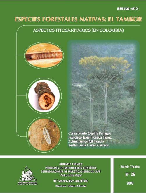 <p>(bot026)El tambor, especie forestal nativa: cultivo y aspectos fitosanitarios en Colombia.</p>