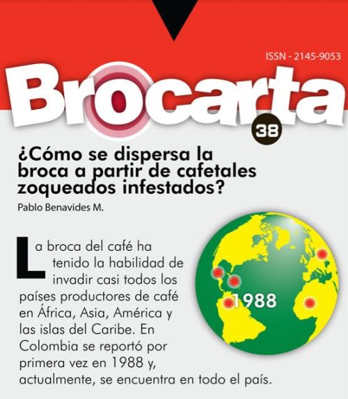 <p>Brocarta 038: Cómo se dispersa la broca a partir de cafetales zoqueados infestados.</p>