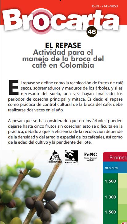 <p>Brocarta 046: El repase : Actividad para el manejo de la broca del café en Colombia</p>