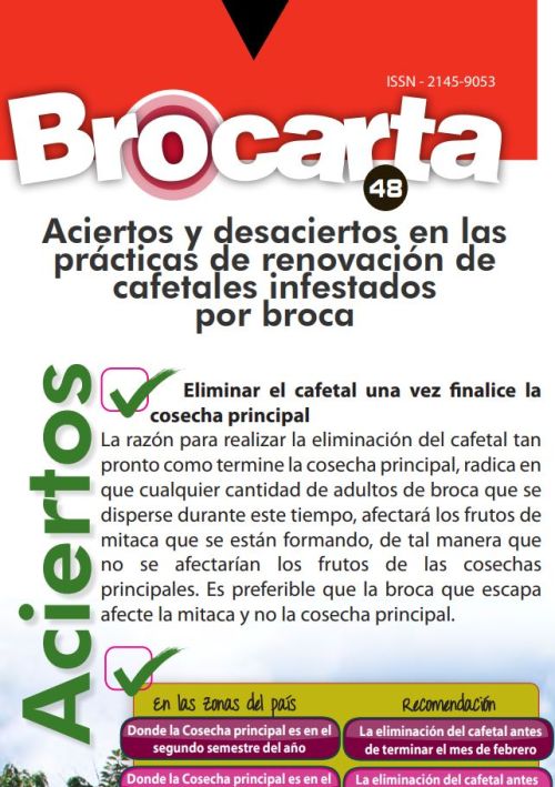 <p>Brocarta 048: Aciertos y desaciertos en las prácticas de renovación de cafetales infestados</p>