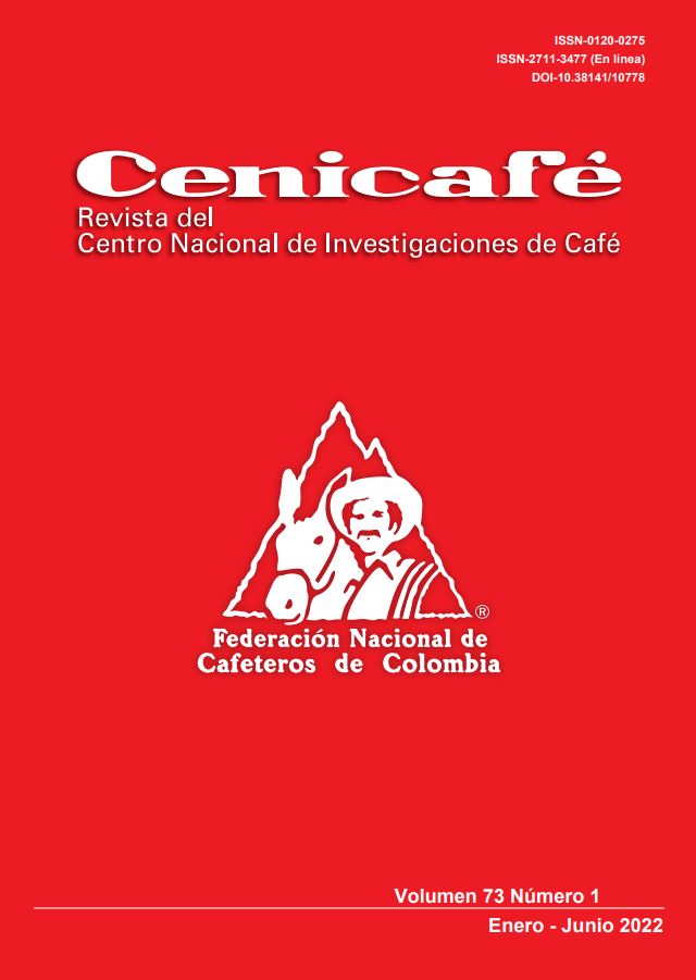 <p>Cenicafe´s Journal Vol 73 No. 1 of 2022</p>
