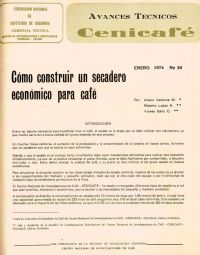 <p>(avt0030)Cómo construir un secadero económico para café. (avt0030)</p>