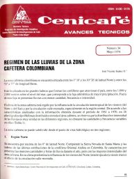 <p>(avt0034)Régimen de las lluvias de la zona cafetera colombiana. (avt0034)</p>