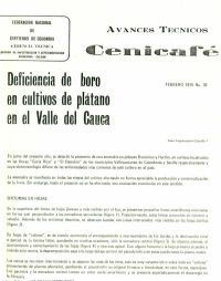 <p>(avt0039)Deficiencia de boro en cultivos de plátano en el Valle del Cauca. (avt0039)</p>