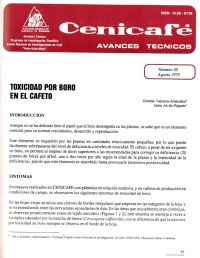 <p>(avt0045)Toxicidad por Boro en el cafeto. (avt0045)</p>