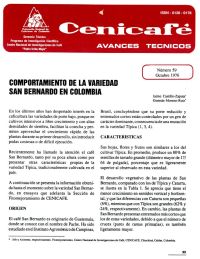 <p>(avt0059)Comportamiento de la variedad San Bernardo en Colombia. (avt0059)</p> <p>(avt0059)Comportamiento de la variedad San Bernardo en Colombia. (avt0059)</p>