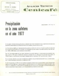 <p>(avt0073)Precipitación en la zona cafetera en el año 1977. (avt0073)</p> <p>(avt0073)Precipitación en la zona cafetera en el año 1977. (avt0073)</p>