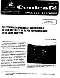 <p>(avt0181)Selección de gramíneas y leguminosas de uso múltiple y de bajos requerimientos en la zona cafetera. (avt0181)</p> <p>(avt0181)Selección de gramíneas y leguminosas de uso múltiple y de bajos requerimientos en la zona cafetera. (avt0181)</p>