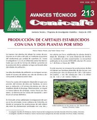 <p>(avt0213)Producción de cafetales establecidos con una y dos plantas por sitio. (avt0213)</p> <p>(avt0213)Producción de cafetales establecidos con una y dos plantas por sitio. (avt0213)</p>