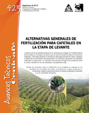 <p>(avt0423)Alternativas generales de fertilización para cafetales en la etapa de levante. (avt0423)</p> <p>(avt0423)Alternativas generales de fertilización para cafetales en la etapa de levante. (avt0423)</p>