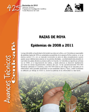 <p>(avt0425)Razas de roya : Epidemias de 2008 a 2011. (avt0425)</p> <p>(avt0425)Razas de roya : Epidemias de 2008 a 2011. (avt0425)</p>