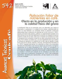 <p>(avt0542)Aplicación foliar de nutrientes en café. Efecto en la producción y en la calidad física del grano (avt0542)</p> <p>(avt0542)Aplicación foliar de nutrientes en café. Efecto en la producción y en la calidad física del grano (avt0542)</p>