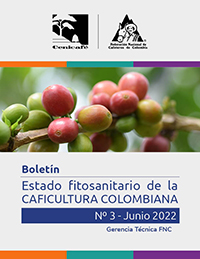 <p>Boletín estado fitosanitario de la caficultura colombiana. Junio de 2022.</p>